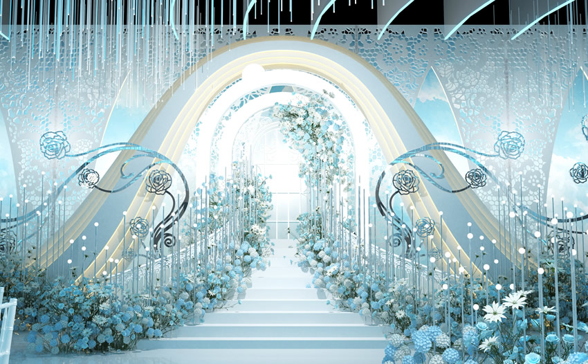 大安釡香烙馍村水晶厅效果展示